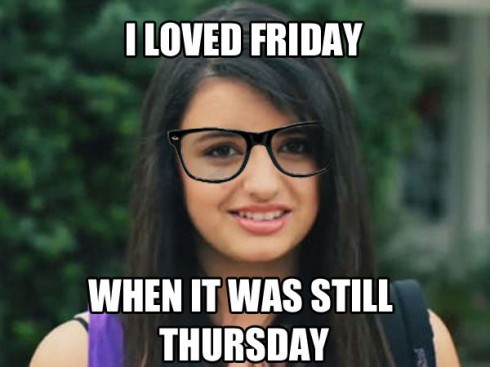 Hipster Meme on Rebecca Black Meme    Online Meme Dictionary